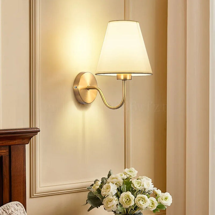 Fabric Wall Lamp – Rustic American Style