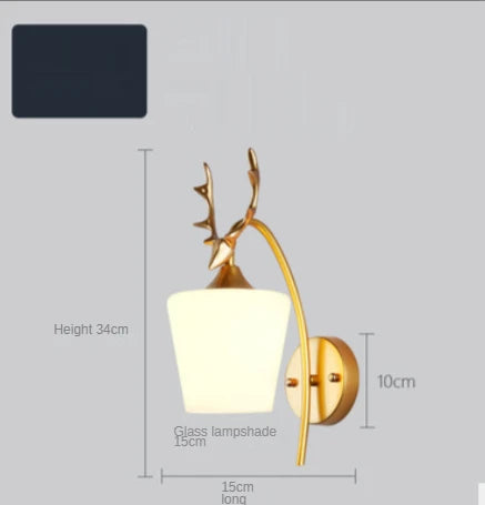 Modern LED Gold Glass Ball Wall Lamp for Indoor Lighting Decoration | Kalsten