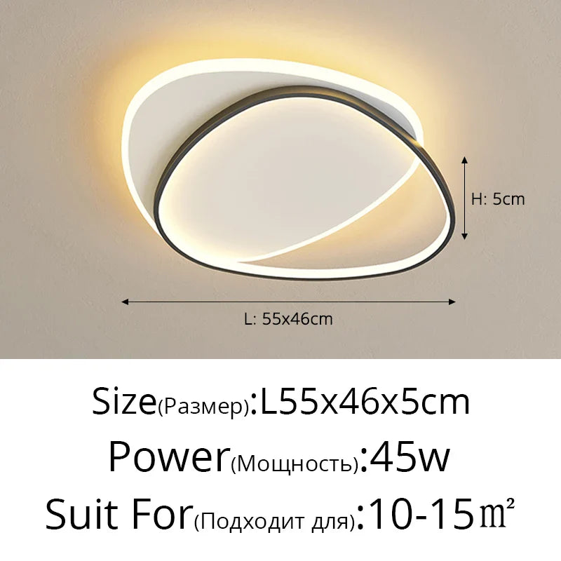 Modern LED Chandelier – Dimmable Indoor Lighting for Bedroom, Living Room, Study, and Home Decoration, 110V/220V | Kalsten