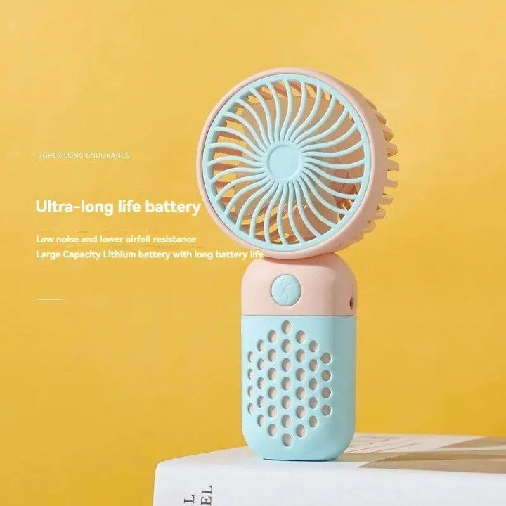 2024 New Cartoon Handheld Charging Fan - Cute and Portable Mini USB Pocket Fan for Students | Kalsten