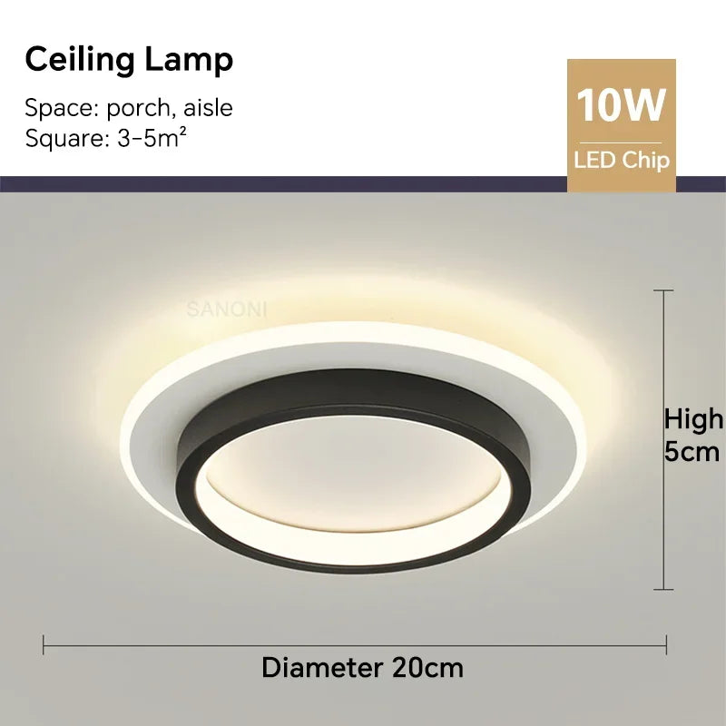 Modern LED Ceiling Lamp - Square Ceiling Light Fixture for Living Room, Stair, Aisle, and More | Kalsten