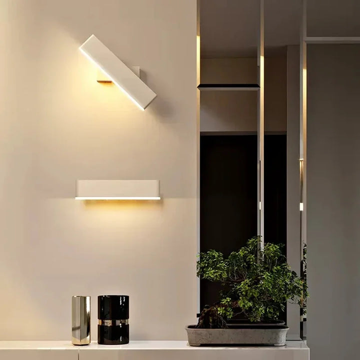 Modern LED Wall Lamp – Rotatable Aluminum Wall Light for Living Room, Bedroom, Dining Room, and Home Decor – Up & Down Indoor Wall Sconce | Kalsten