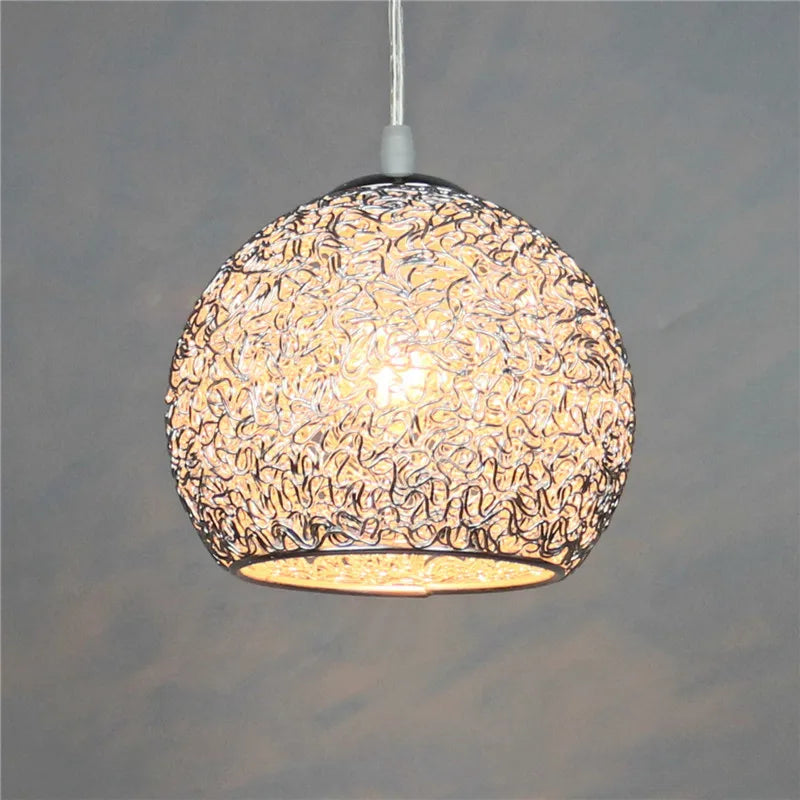 Modern Colorful Round Pendant Light – E27 LED Hanging Lamp for Bedroom, Living Room, Cafe, and Restaurant | Kalsten