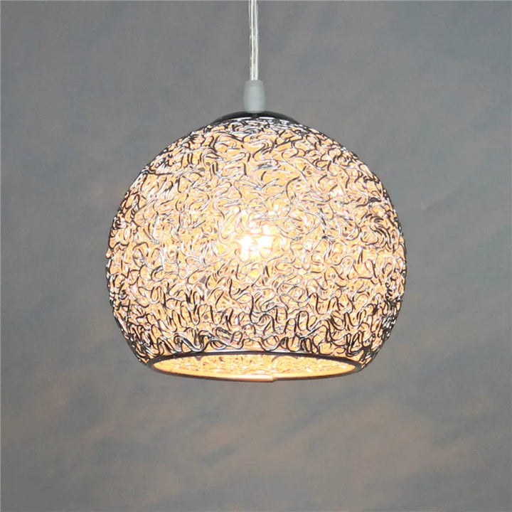 Modern Colorful Round Pendant Light – E27 LED Hanging Lamp for Bedroom, Living Room, Cafe, and Restaurant | Kalsten