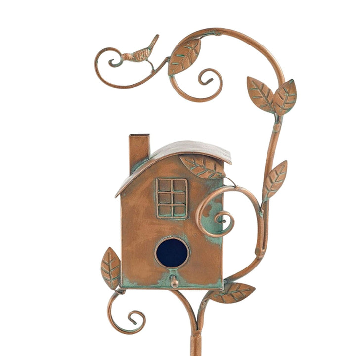 Kalsten | Metal art birdhouse garden stake - Talart