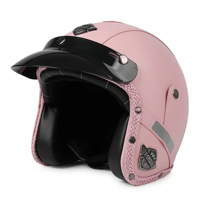 Kalsten | Retro Motorcycle Helmet – Kael – (Open Face 3/4)