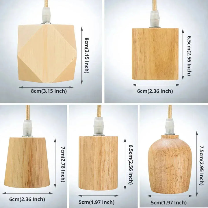 WoodGlow Light - Italian Commercial Wooden Pendant Lamp | Kalsten