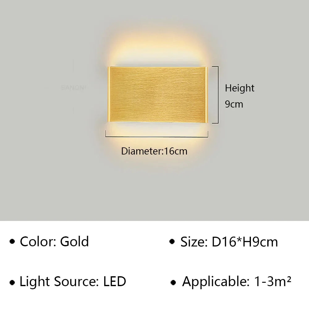 Kalsten | LumiEra Modern LED Wall Lamp | Stylish Design | Warm White Light for Bedroom, Hallway & Bathroom