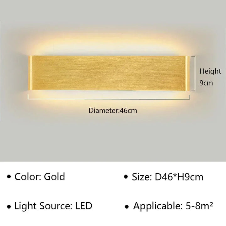 Kalsten | LumiEra Modern LED Wall Lamp | Stylish Design | Warm White Light for Bedroom, Hallway & Bathroom