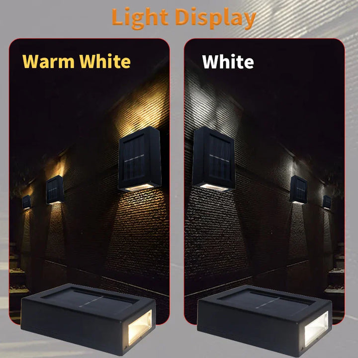 Waterproof LED Solar Wall Light: Up and down light for balcony, garden, street and landscape | Kalsten