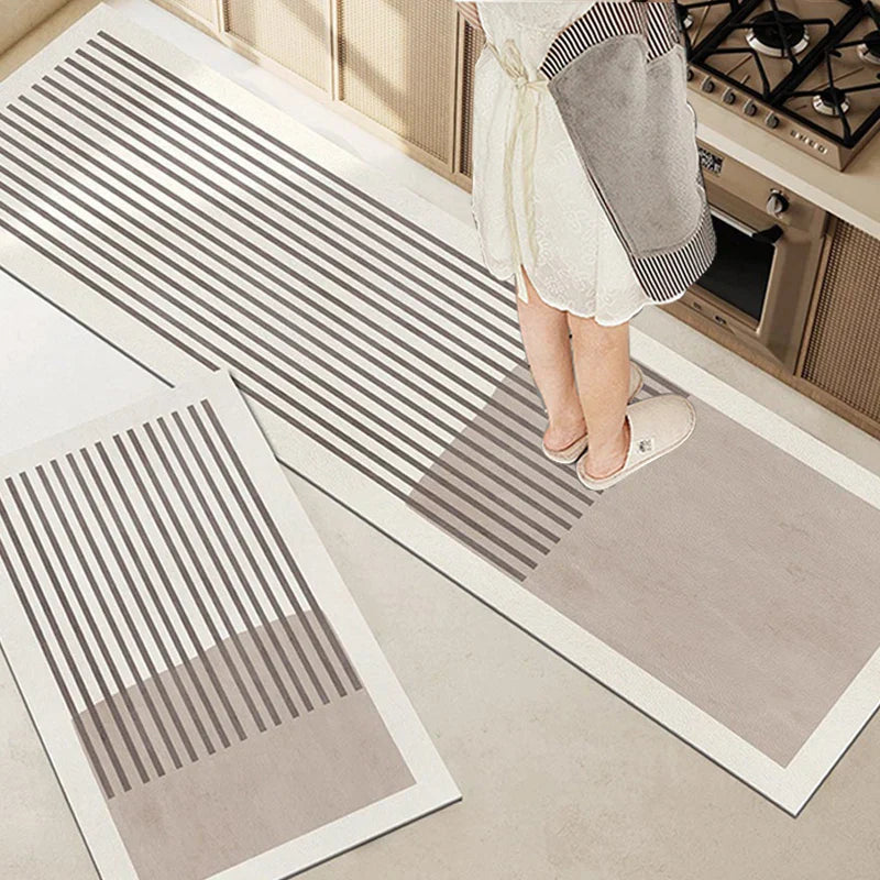 Kalsten | Pureterra | Kitchen Mat Super Absorbent | Non-Slip & Washable | Diatomite Design | Oval & Long Shape | Comfort Rug for Kitchen & Bathroom