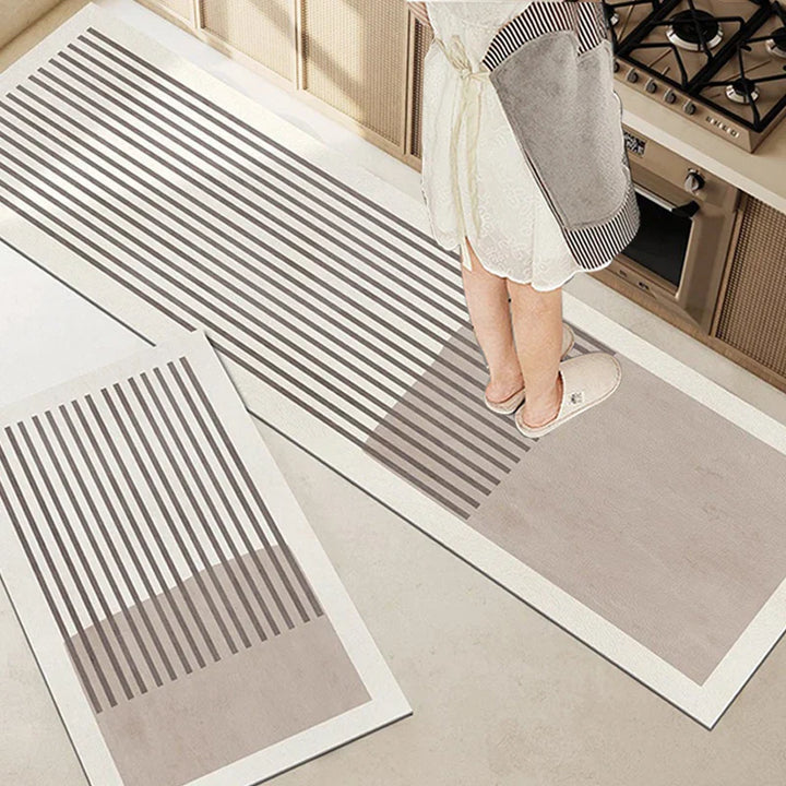 Kalsten | Pureterra | Kitchen Mat Super Absorbent | Non-Slip & Washable | Diatomite Design | Oval & Long Shape | Comfort Rug for Kitchen & Bathroom