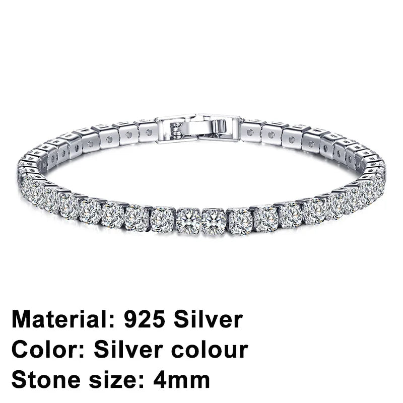 Kalsten | Tennis Bracelet – Shine with Attitude: Elegance in Sterling Silver and Hip-Hop Flair!