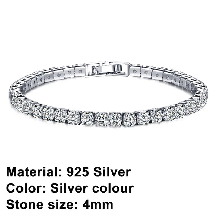 Kalsten | Tennis Bracelet – Shine with Attitude: Elegance in Sterling Silver and Hip-Hop Flair!