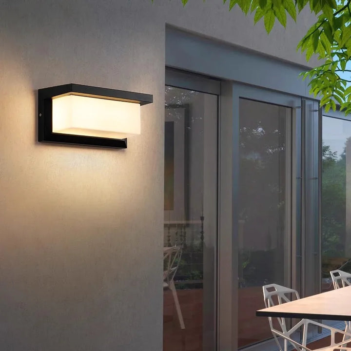 Modern LED Outdoor Wall Light with Motion Sensor - Waterproof IP65 Porch Lights for Balcony Garden | Kalsten