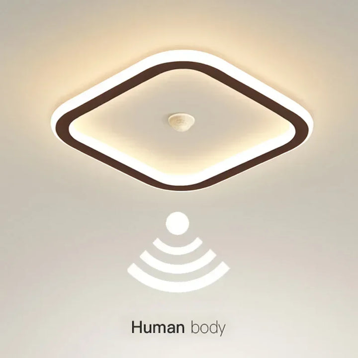 Modern LED Ceiling Lamp with Motion Sensor – Energy-Efficient Lighting for Living Room, Bedroom, Corridor, and Stairs (90-260V) | Kalsten