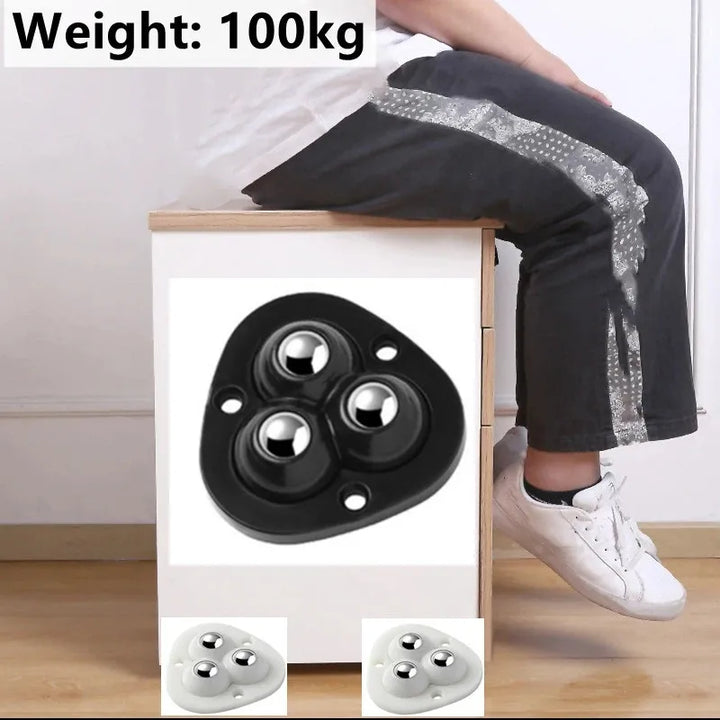 Self-Adhesive Swivel Furniture Wheels