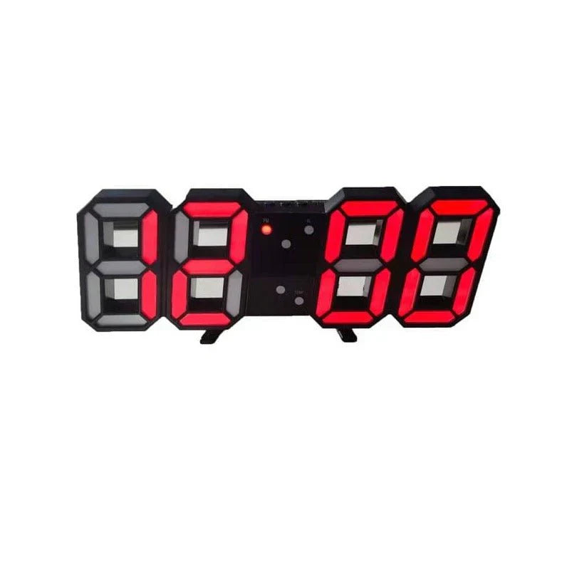 Kalsten | TimeGlow 3D LED Wall Clock – Digital Clock with Adjustable Lighting