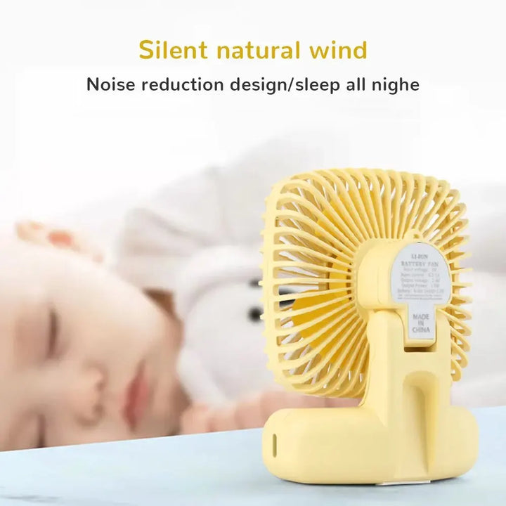 Mini Handheld USB Fan: Portable Three-Speed Cooling for Car, Home, Office, and Outdoor Use - Quiet and Simple Design | Kalsten