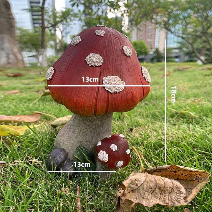 Outdoor Fairy Mushroom Resin Garden Decor | Kalsten