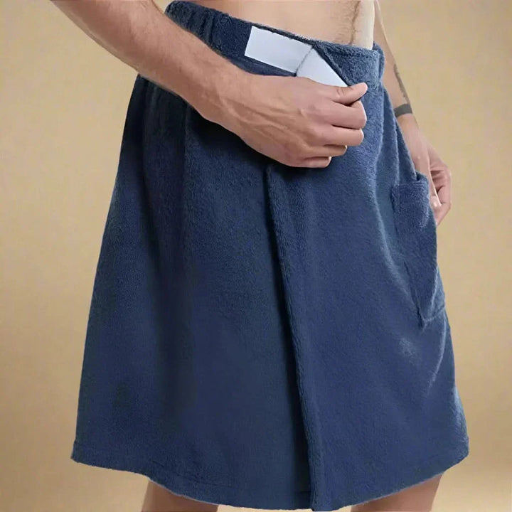 Kalsten | PORTABLE BATH TOWEL ROBE – Soft & versatile bath towel with pockets for sauna, beach & fitness