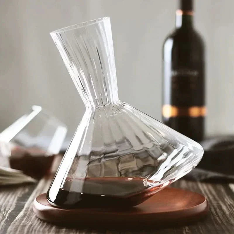 Kalsten | Crystal Glass Rotating Wine Decanter 1L