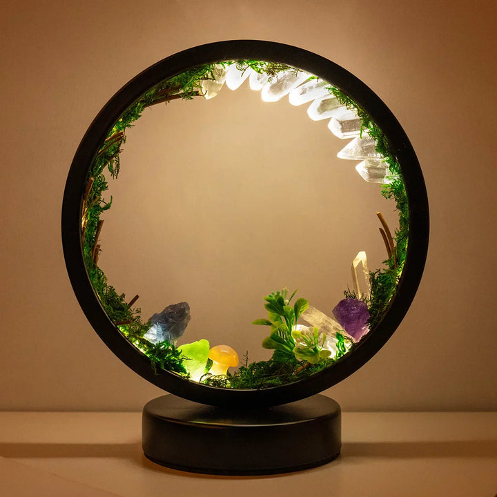 CrystalGlow Luxe Circle Night Lamp | Kalsten