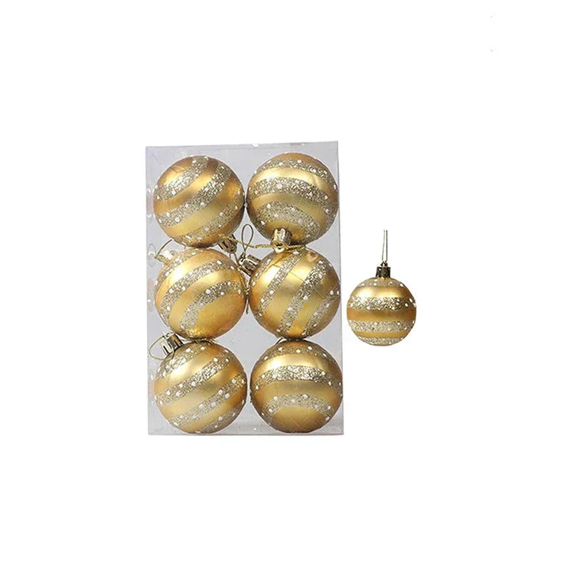 Elegant Snowflake Christmas Baubles Set – High-quality Christmas ornaments in red, white and gold, perfect for festive tree decoration at Christmas | Kalsten