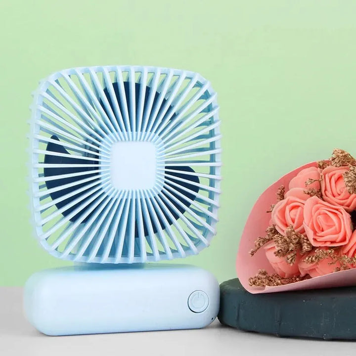 Mini Handheld USB Fan: Portable Three-Speed Cooling for Car, Home, Office, and Outdoor Use - Quiet and Simple Design | Kalsten