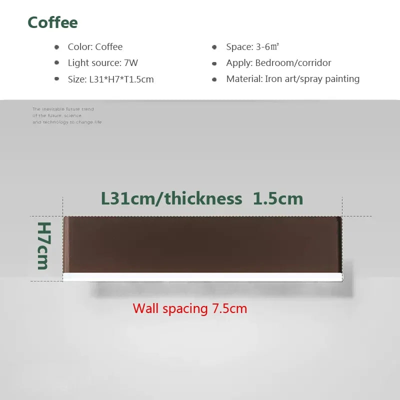 Modern LED Wall Lamp – Rotatable Aluminum Wall Light for Living Room, Bedroom, Dining Room, and Home Decor – Up & Down Indoor Wall Sconce | Kalsten