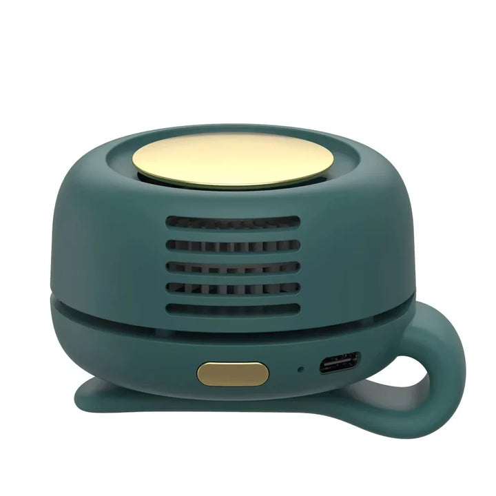 Portable Mini Handheld Bladeless Fan – Rechargeable Clip-On Waist or Desktop Fan for Outdoor Ventilation | Kalsten