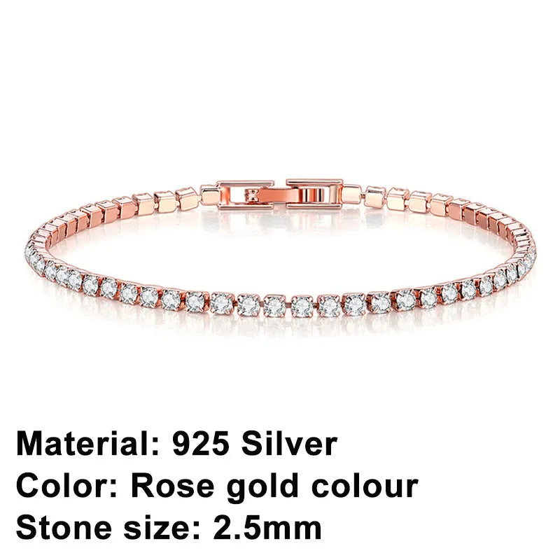 Kalsten | Tennis Bracelet – Shine with Attitude: Elegance in Sterling Silver and Hip-Hop Flair!