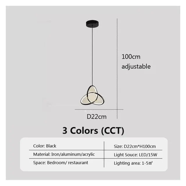 Modern LED Pendant Light - Decor Art Chandeliers for Bedroom, Study, Living Room | Kalsten