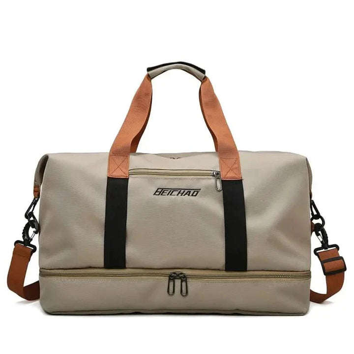 Kalsten | Portable fitness bag with shoe compartment and wet dry separator bag for active travelling