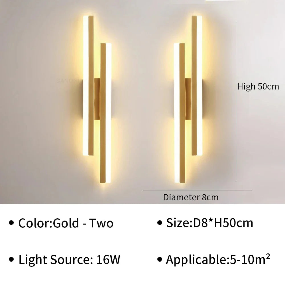 Modern LED Wall Light – Stylish Wall Sconce for Living Room, Stairs, Bedroom, and Corridor Interior Lighting | Kalsten