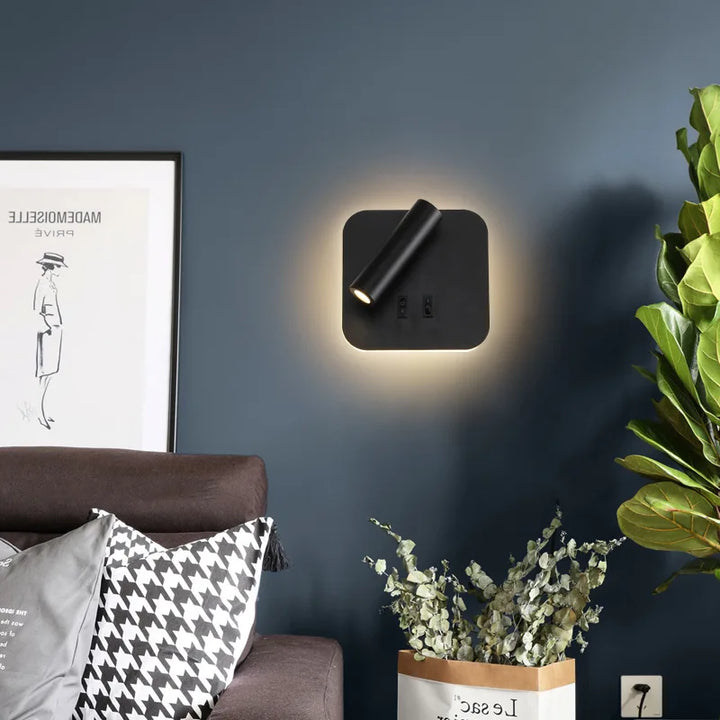 Modern LED Wall Sconce – 350° Swivel Adjustable Up & Down Wall Light, 3000K Warm White to 6500K Cool Light, Aluminium Wall Lamp | Kalsten
