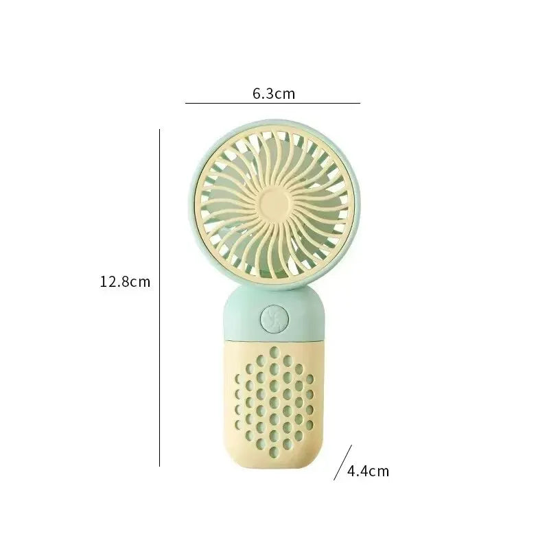 2024 New Cartoon Handheld Charging Fan - Cute and Portable Mini USB Pocket Fan for Students | Kalsten
