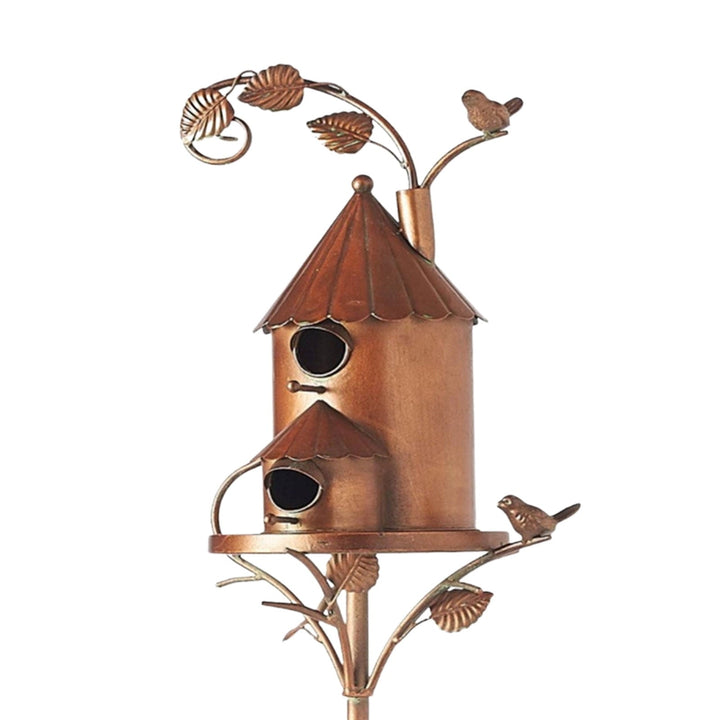 Kalsten | Metal art birdhouse garden stake - Talart
