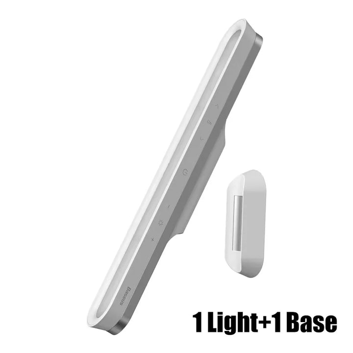 Baseus Magnetic Hanging LED Desk Lamp | Rechargeable, Stepless Dimming, Versatile Lighting for Desk, Cabinet, and Closet | Kalsten