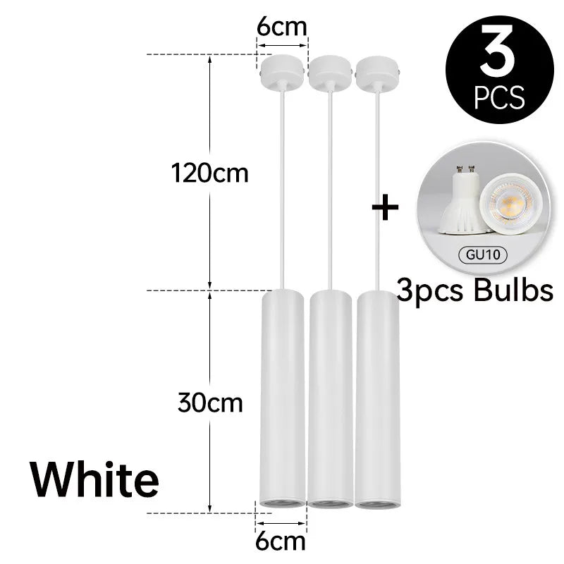 Modern LED Pendant Light – Sleek Cylinder Hanging Lamp for Kitchen, Living Room, and Bedroom Decor | Kalsten