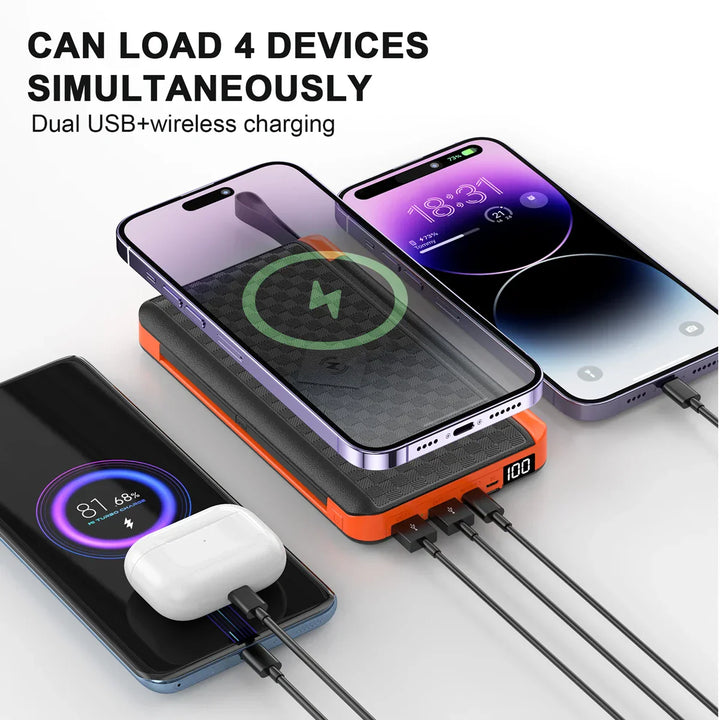 Solar Fast Charging Ultra-Large Capacity Portable Powerbank | Kalsten