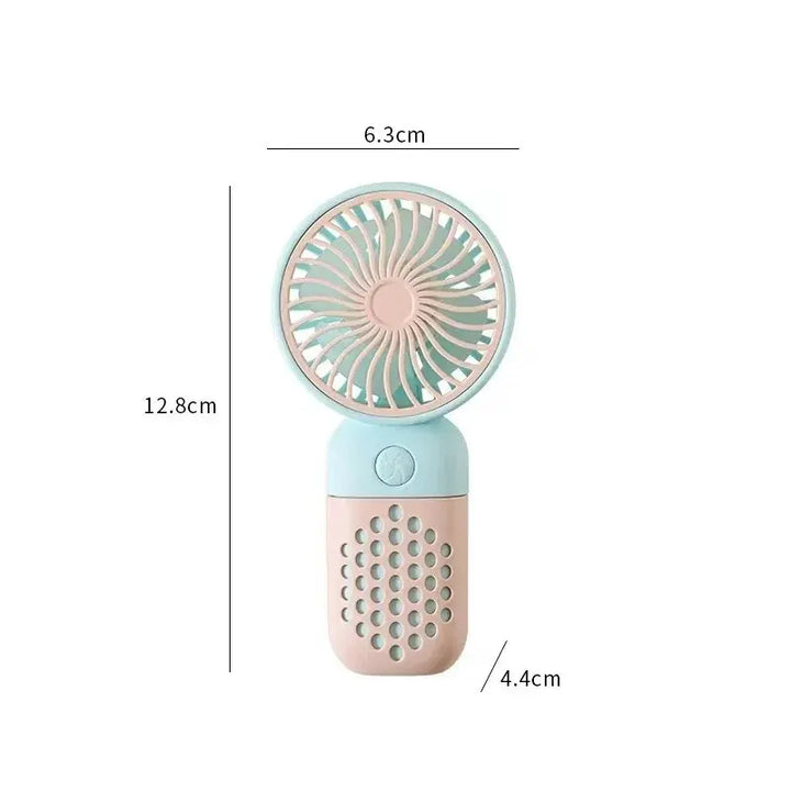 2024 New Cartoon Handheld Charging Fan - Cute and Portable Mini USB Pocket Fan for Students | Kalsten