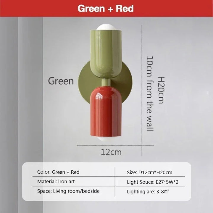 Nordic LED Wall Lamps – Modern Minimalist Double Head Wall Light for Living Room, Bedroom, Study, and Indoor Decor | Kalsten
