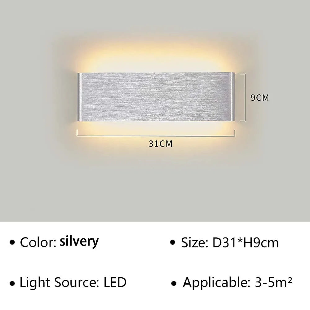 Kalsten | LumiEra Modern LED Wall Lamp | Stylish Design | Warm White Light for Bedroom, Hallway & Bathroom