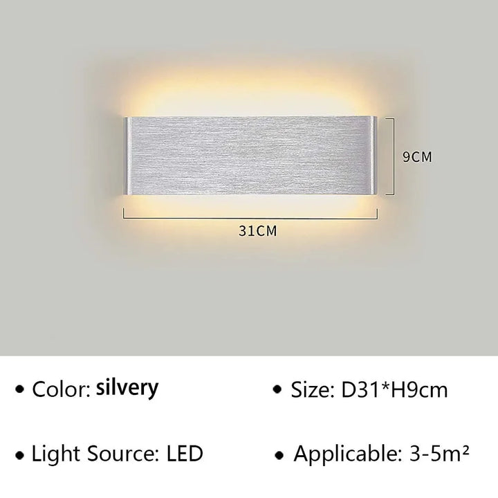 Kalsten | LumiEra Modern LED Wall Lamp | Stylish Design | Warm White Light for Bedroom, Hallway & Bathroom