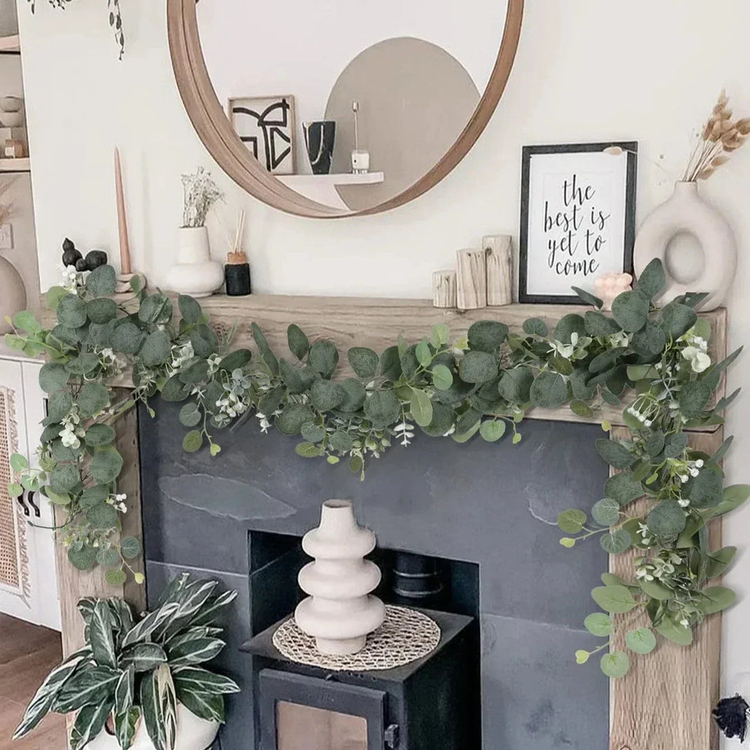 Kalsten | Garland - EucaGreen - Artificial Eucalyptus - 2-piece Set