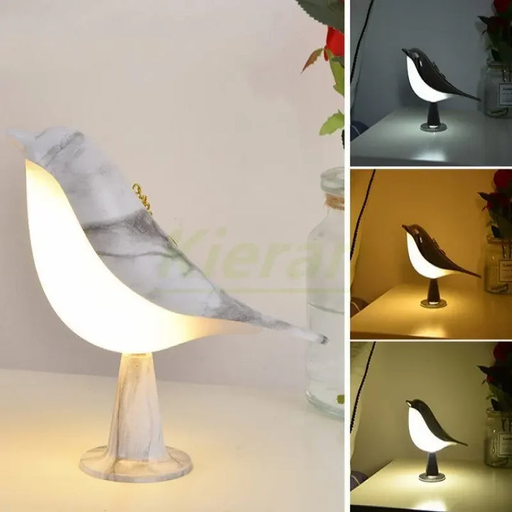 Modern LED Bird Desk Lamp – Touch Control, 6-10W LED Light for Bedroom, Study, and Living Room – Stylish Magpie Design for Home Decor | Kalsten