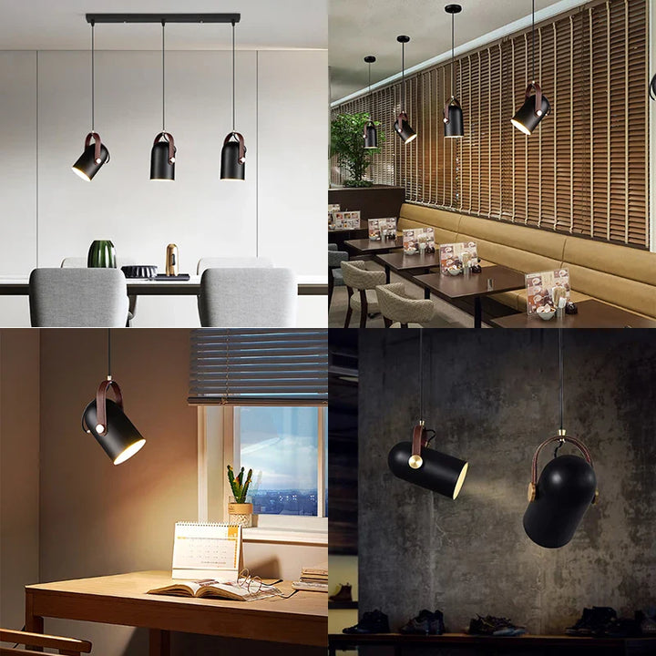 Modern Rotatable Pendant Light – Adjustable Metal Hanging Lamp for Bedroom, Living Room, Dining Room, or Kitchen | Kalsten