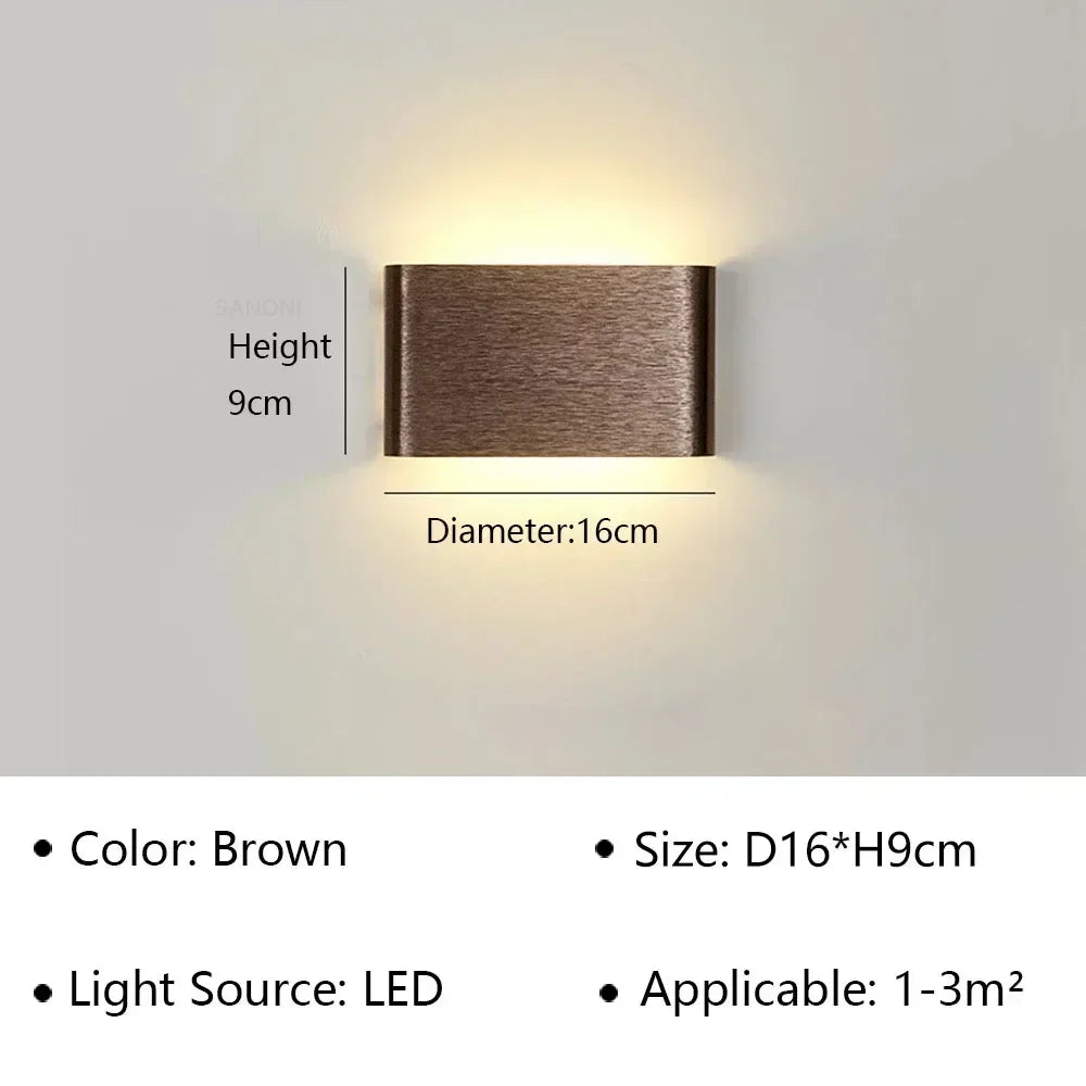 Kalsten | LumiEra Modern LED Wall Lamp | Stylish Design | Warm White Light for Bedroom, Hallway & Bathroom