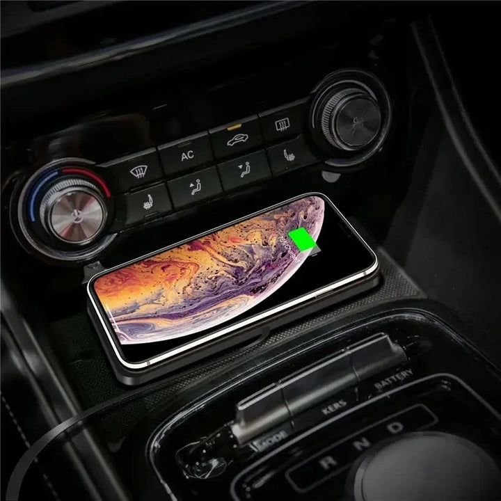 Kalsten | Enervia Wireless Charging Pad | 15W Fast Charging | Non-Slip & Ultra-Slim | For Car & Home